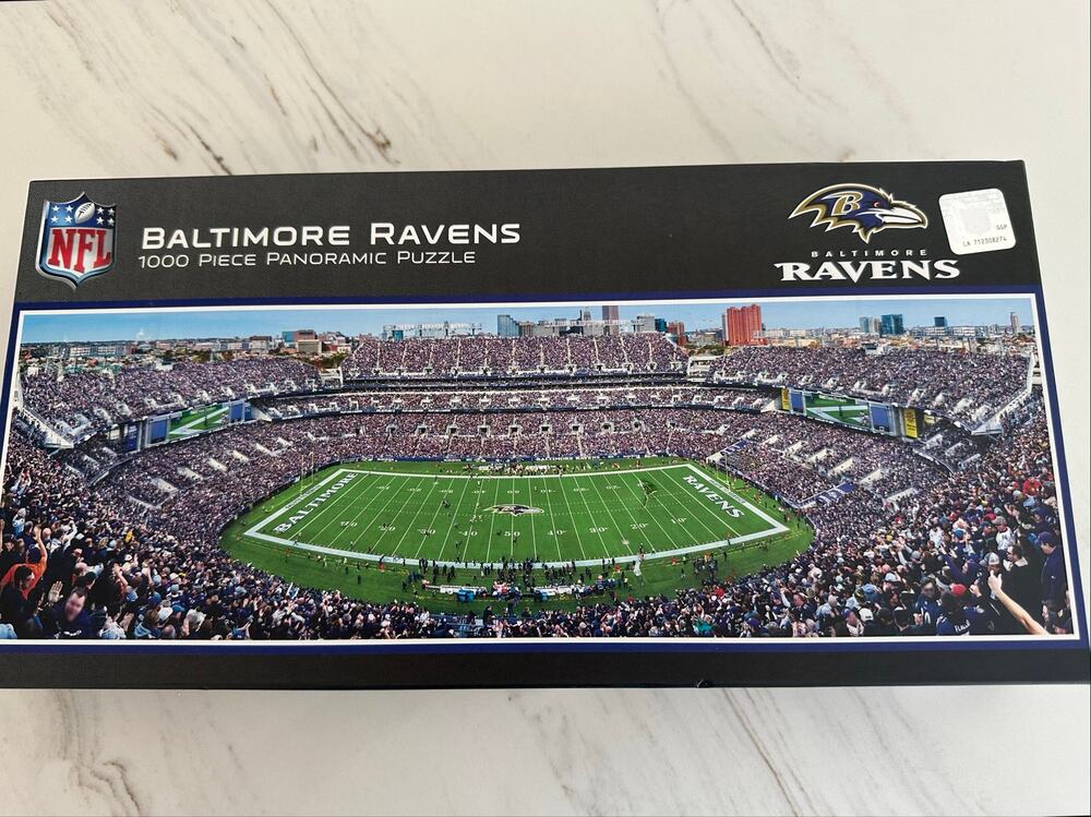 Baltimore Ravens 1000 Piece Panoramic Puzzle MasterPieces NFL Sealed 39x13